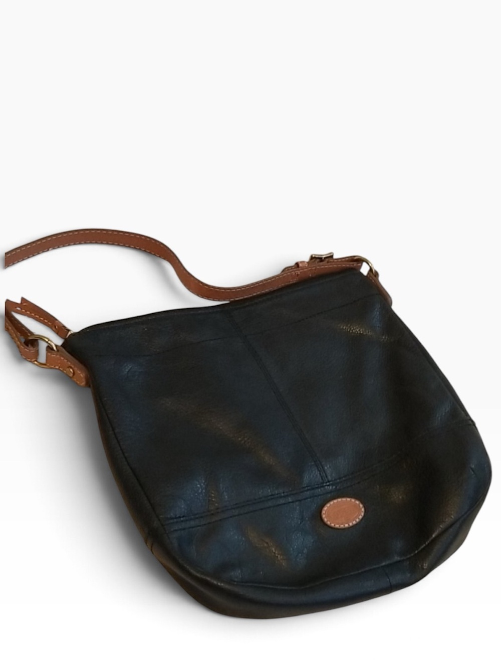 Fossil Hobo Bag Genuine Leather Purse Y2K Handbag